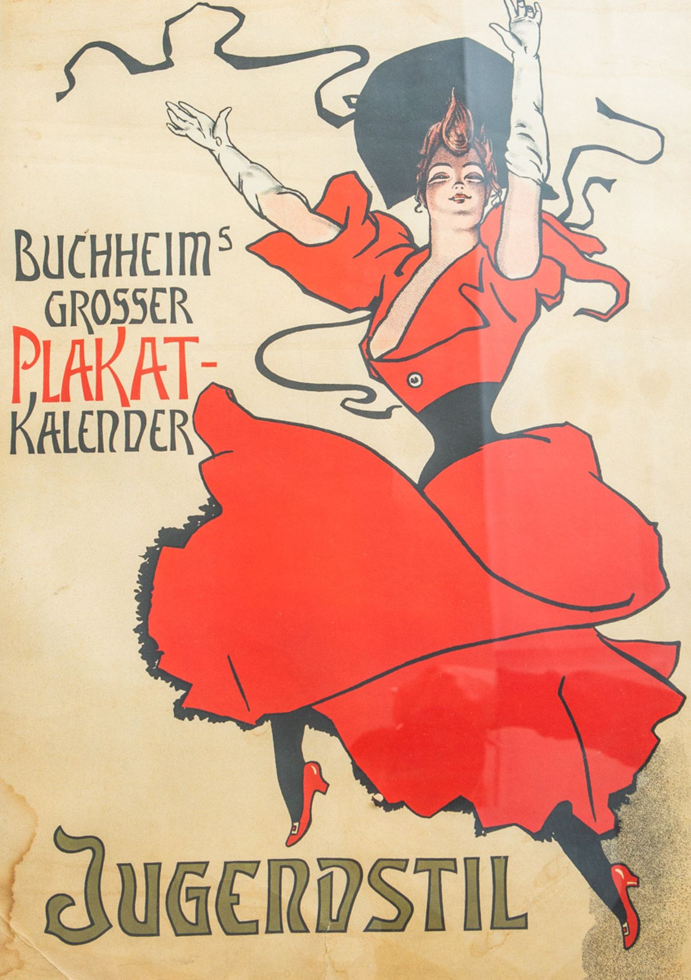 Plakat "Buchheims grosser Plakatkalender" (Jugendstil) - Bild 2 aus 3