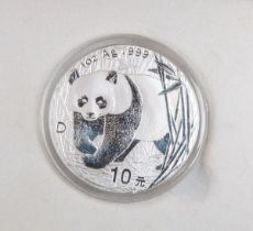 10 Yuan "Panda" 999 Silber (China, 2001)