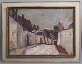 Hasse, Christian (geb. 1931), "Gasse in Quedlinburg" (1984)