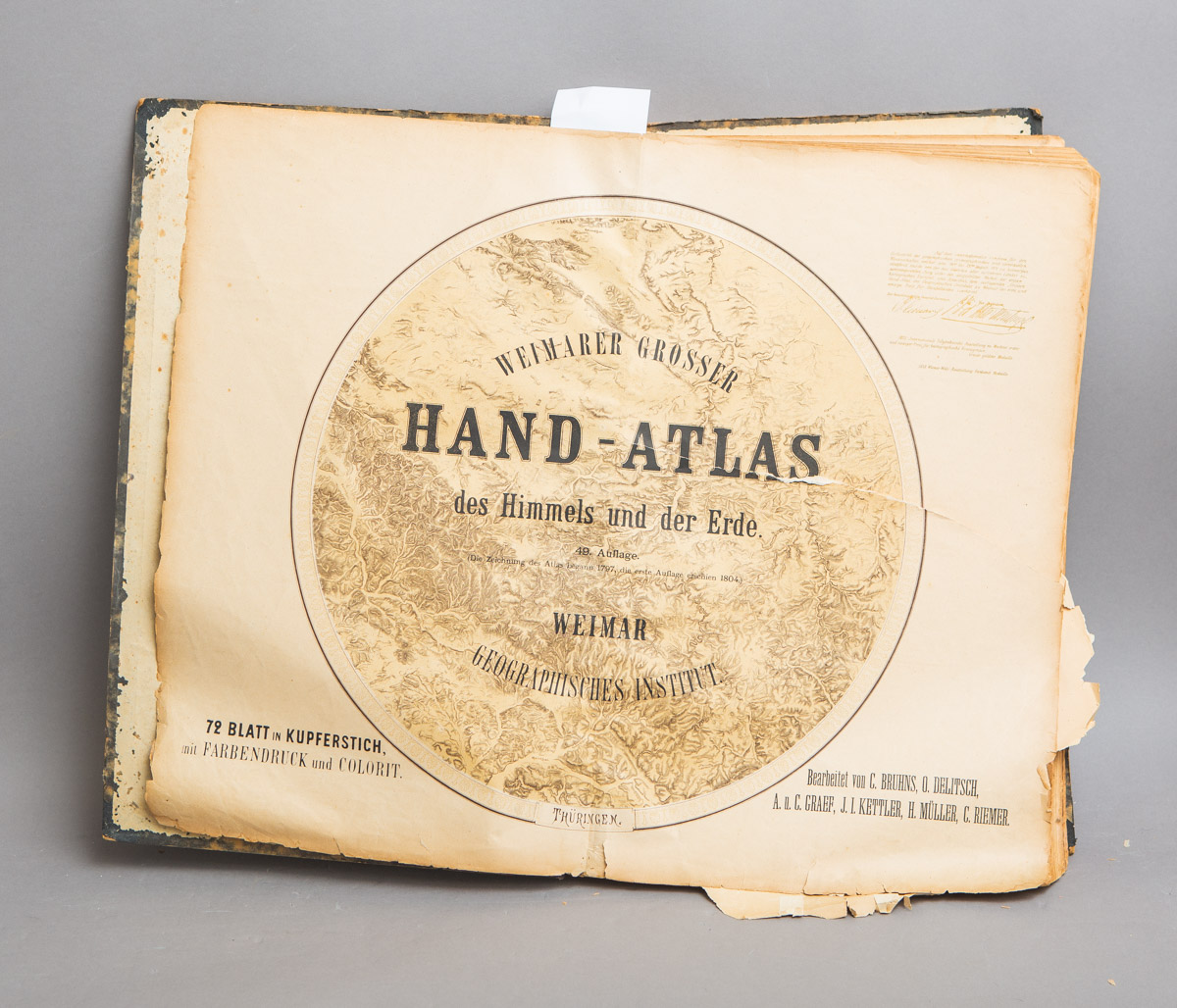 Weimarer Grosser Hand-Atlas des Himmels und der Erde