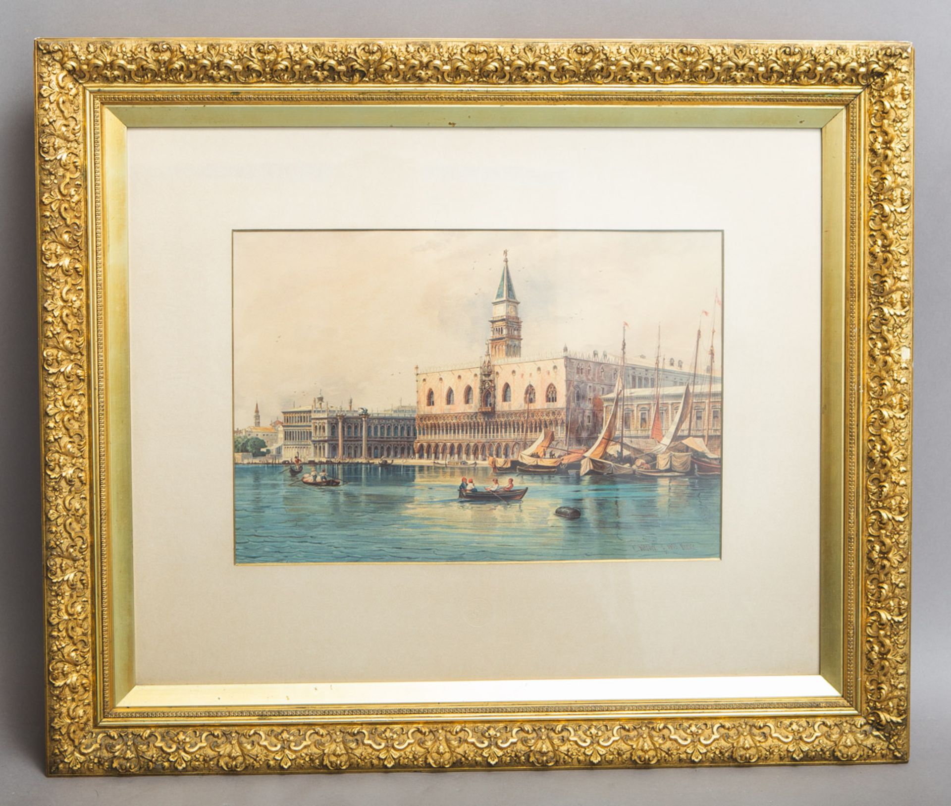 Werner, Carl (1808 - 1894), Venedig - Blick auf den Dogenpalast (1853)