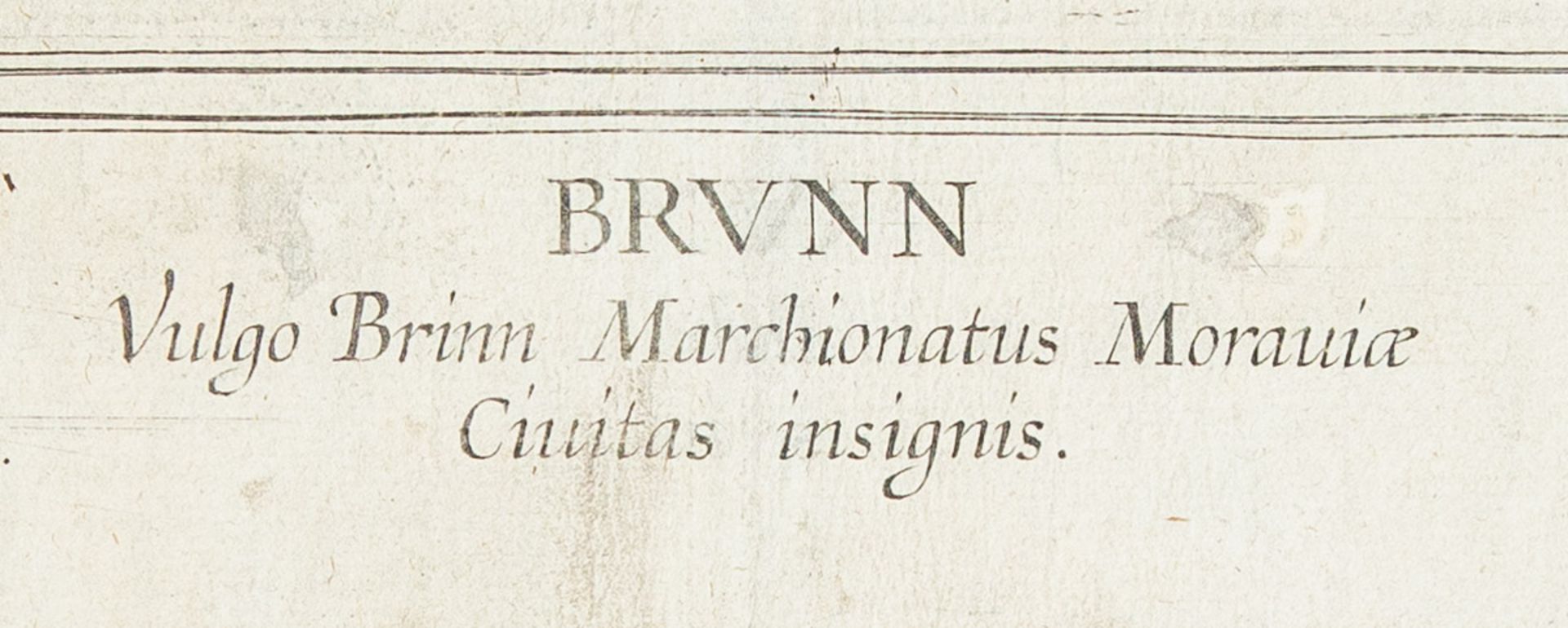 Hoefnagel, Joris (1542 - 1600), Ansicht von Brunn - Image 3 of 3
