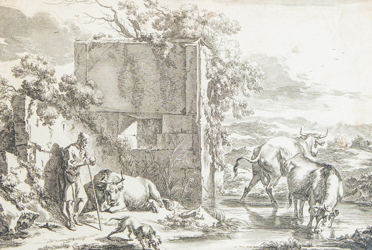 Berchem, Nicolaes (1620 - 1683), "Die saufende Kuh" (wohl um 1680) - Bild 2 aus 3