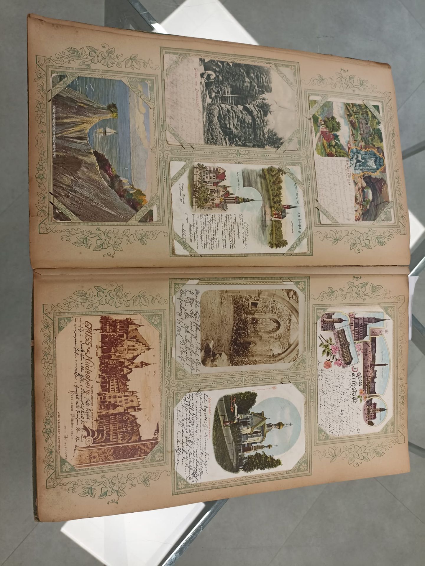 Postkarten-Album (um 1900) - Image 11 of 21