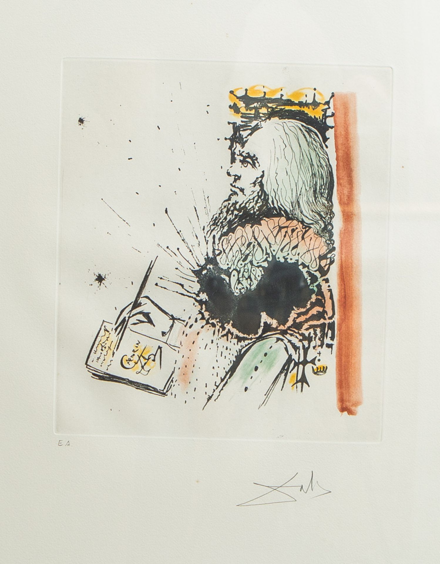 Dali, Salvador (1904 - 1989), Portrait de Calderon (1971) - Image 2 of 3
