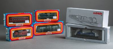 5-teiliges Konvolut von Märklin H0 Modelleisenbahnen