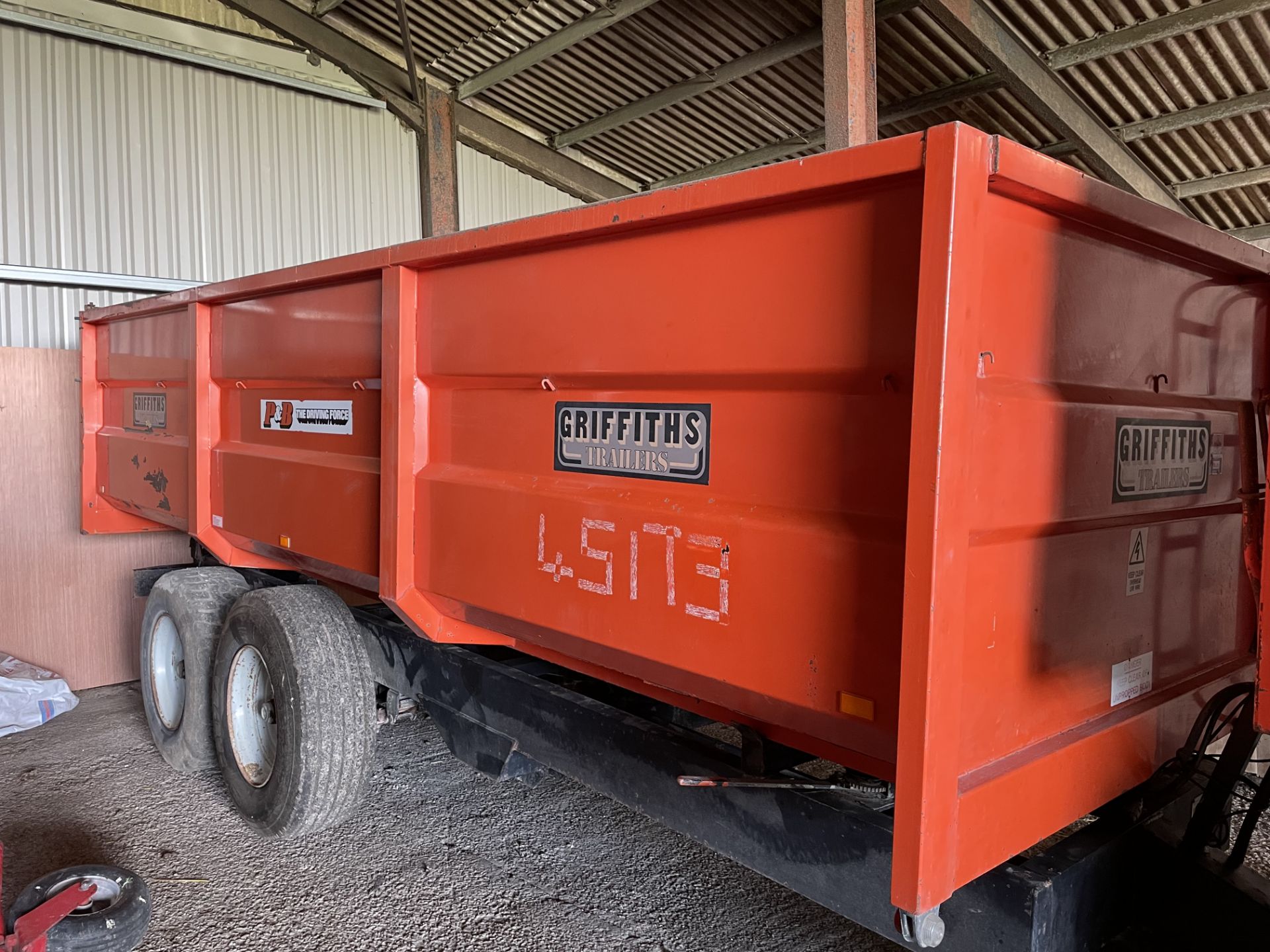 1993 Griffiths GT12 12 ton mono bodied Grain Trailer - Subject to VAT