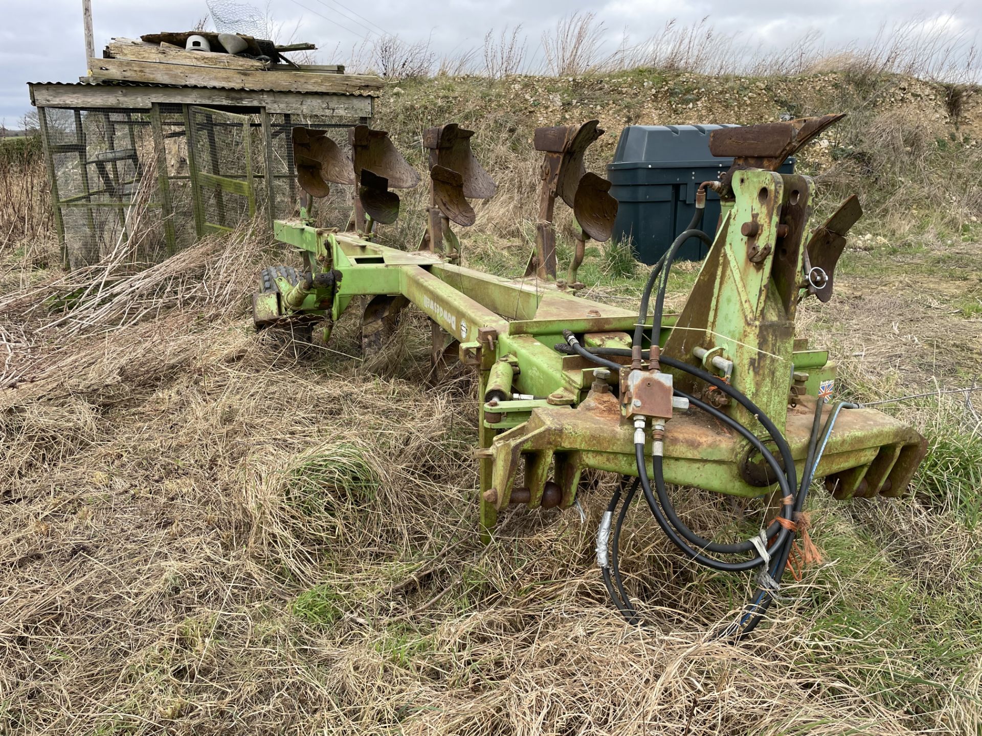 1991 Dowdswell DP7D/2 4 plus 1 5 furrow reversible plough, owned from new - Subject to VAT - Image 2 of 2