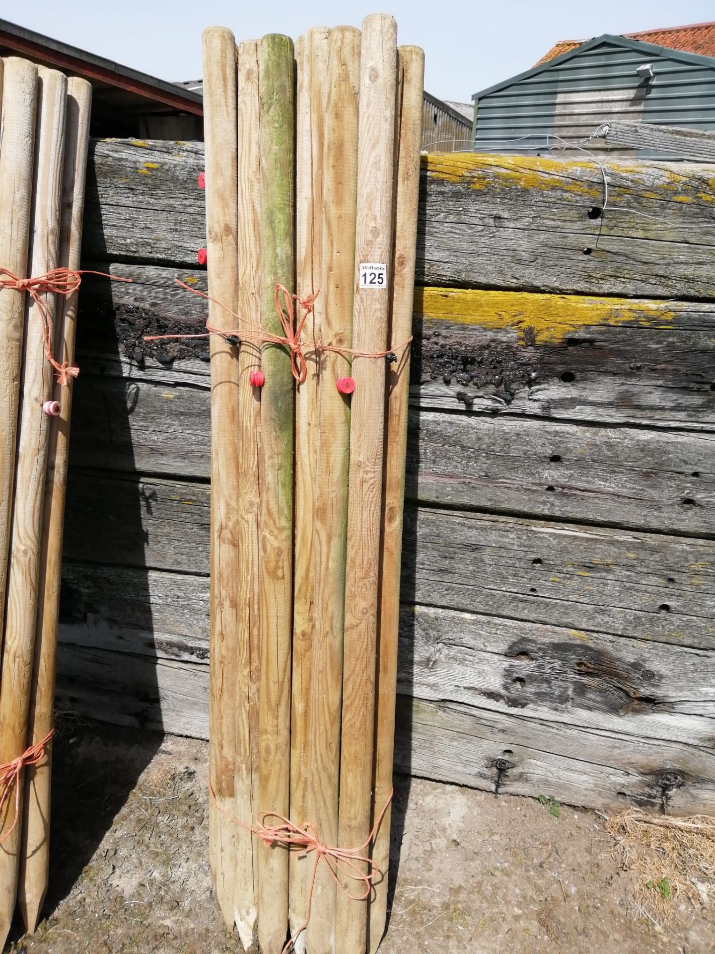 20 x wooden 5'6" and 6' Fencing Posts - Subject to VAT