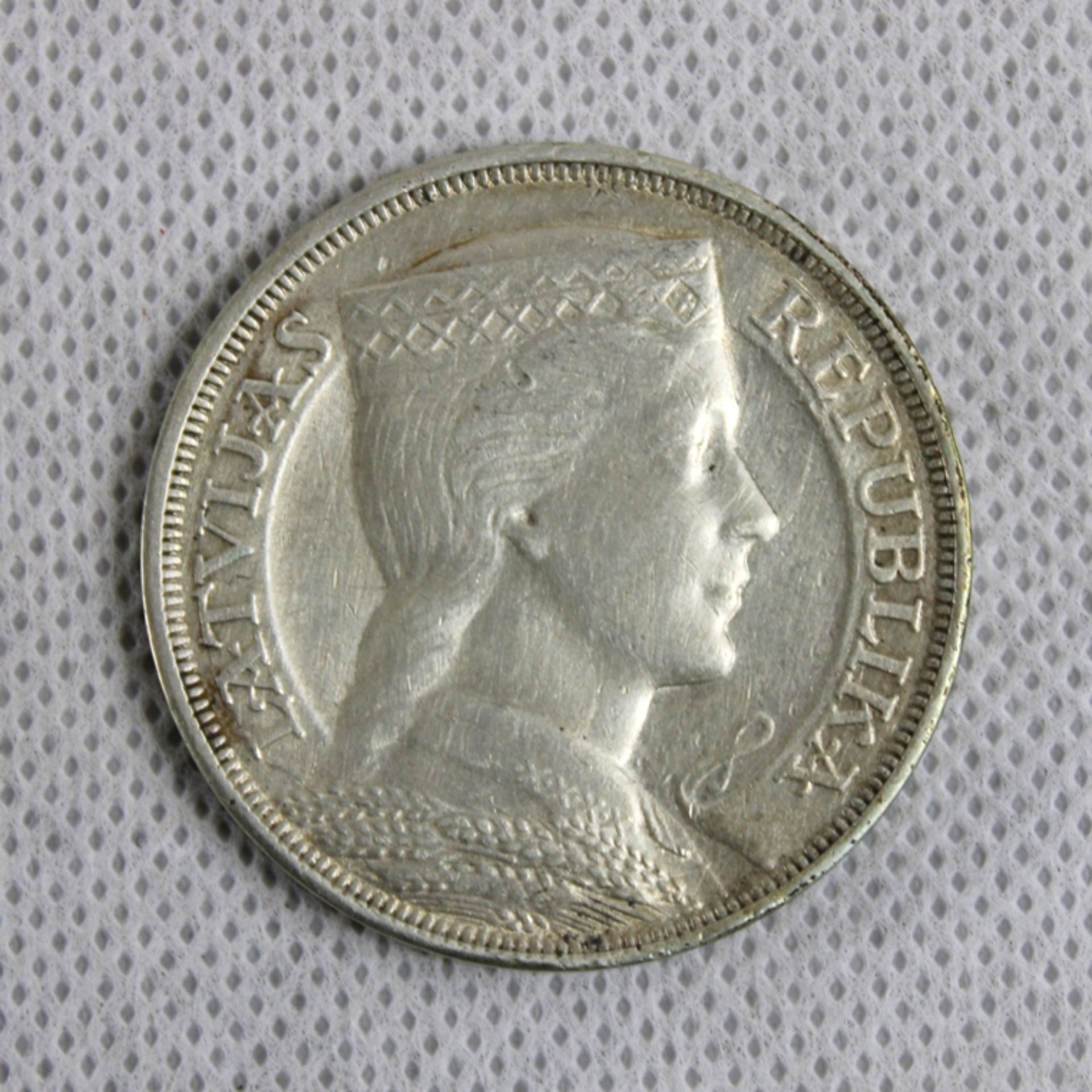 5 Lati 1931 Lettland Silbermünze