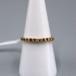 Beisteckring Vorsteckring 585 Rotgold m. kl. Diamanten, Ring Ø ca. 17,5 mm, 2,1 g