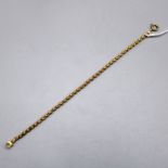 Armband Gold mind. 18 kt., ca. 19 cm, Stärke ca. 2,9 mm, 6 g
