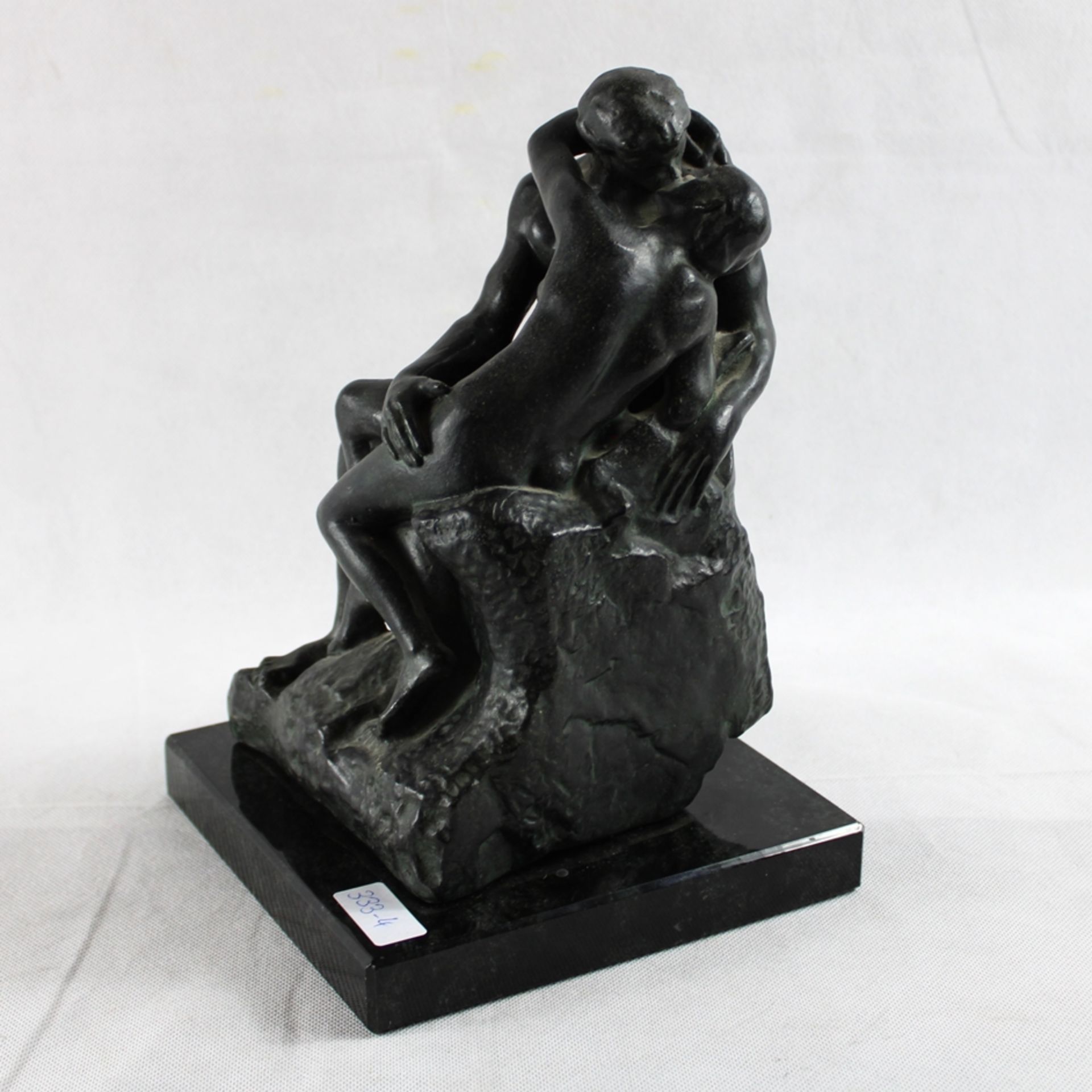 Der Kuss Skulptur Auguste Rodin Replik ca. 26 cm, keine Bronze - Bild 3 aus 3