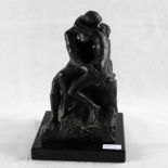 Der Kuss Skulptur Auguste Rodin Replik ca. 26 cm, keine Bronze