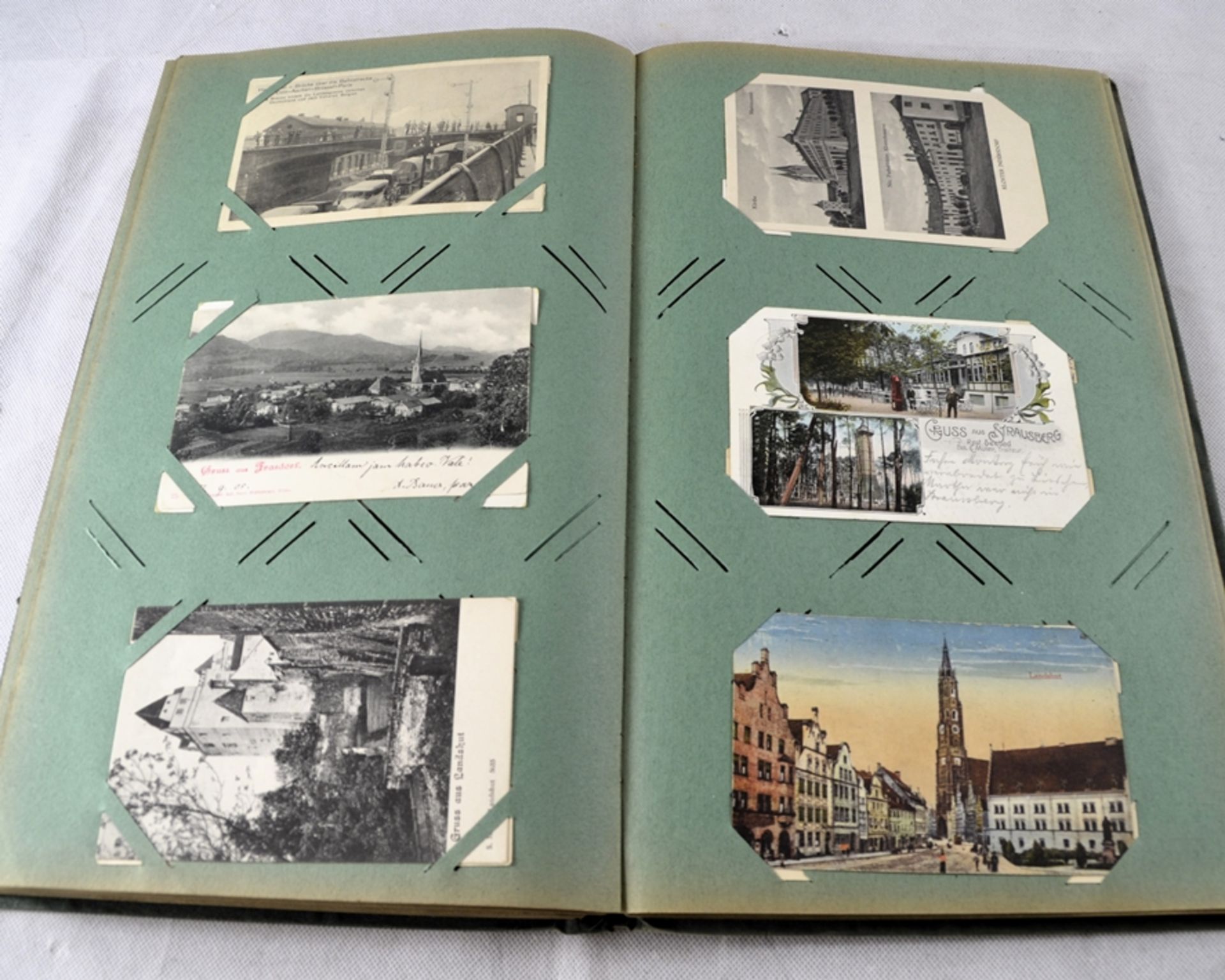 Postkarten Ansichtskarten Album überw. Anfang 20 Jh. ca. 228 St., darunter viele Karten aus München - Bild 16 aus 18