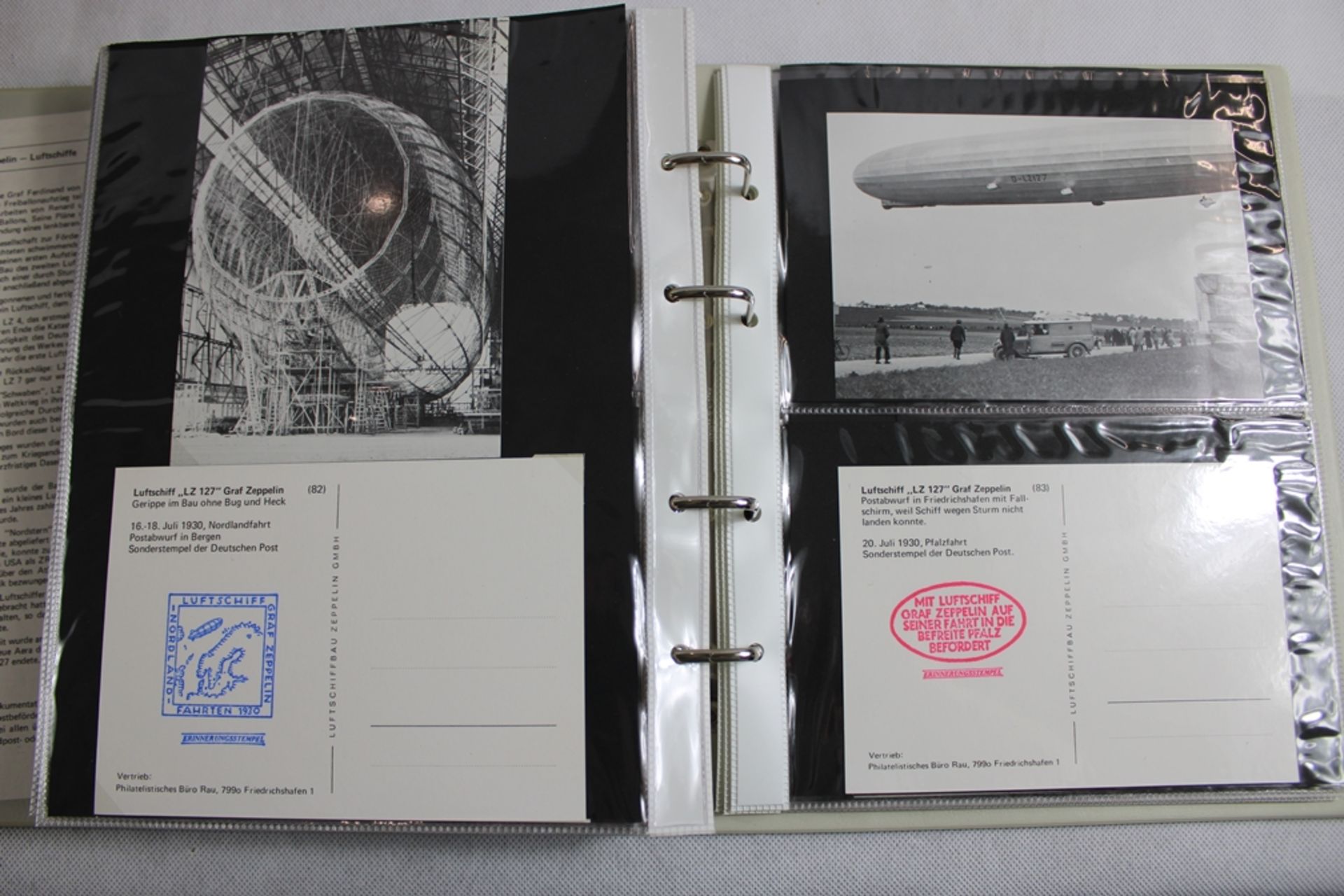 5 Alben mit über 1200 Postkarten Zeppelin Repro 80/90 er Jahre, vom Zeppelin Museum Friedrichshafen - Bild 7 aus 8