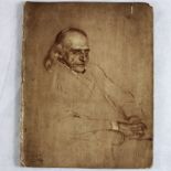 Foto/Grafik des Gemälde "Theodor Mommsen Franz v. Lenbach 1897" 1. H. 20 Jh., ca. 36,5 x 28,5 cm, B