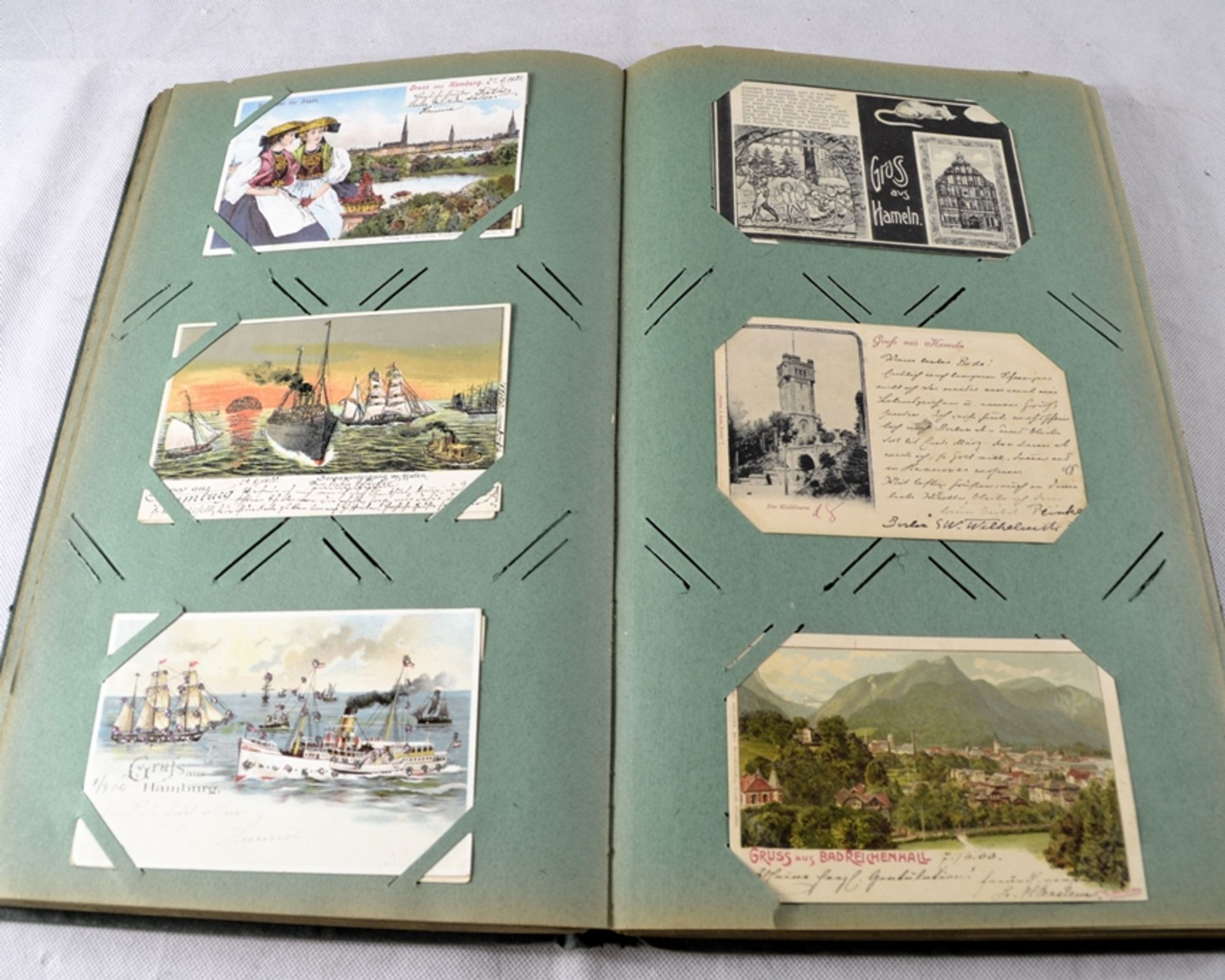 Postkarten Ansichtskarten Album überw. Anfang 20 Jh. ca. 228 St., darunter viele Karten aus München - Bild 13 aus 18