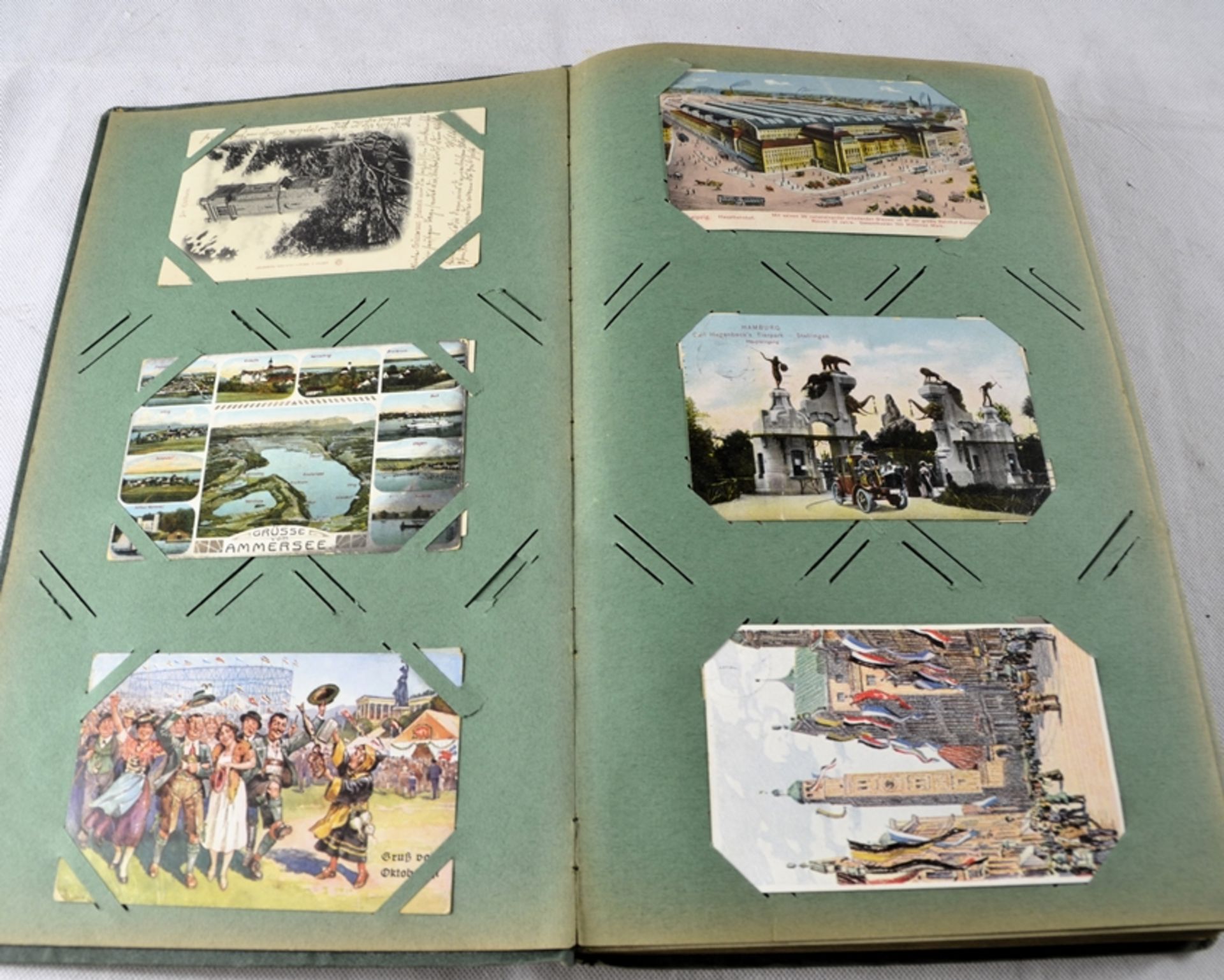 Postkarten Ansichtskarten Album überw. Anfang 20 Jh. ca. 228 St., darunter viele Karten aus München - Bild 3 aus 18