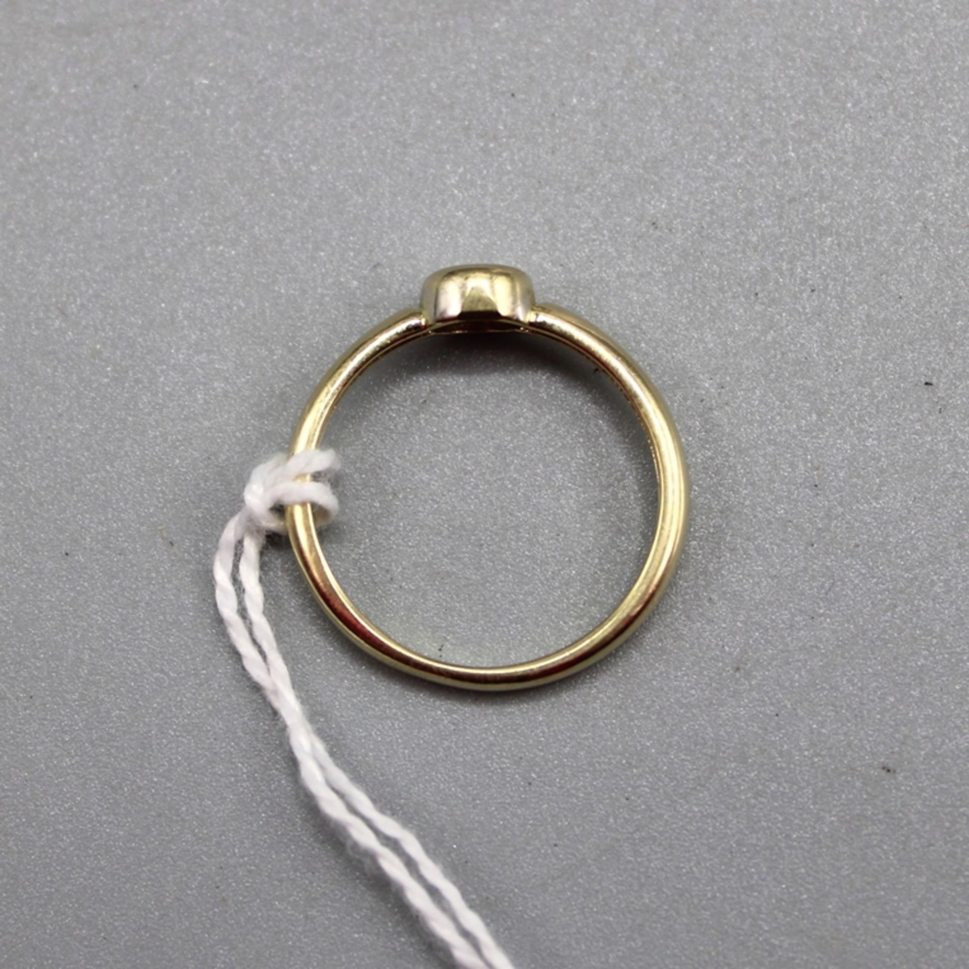 Brillantring 0,1 ct. Gold 585, Ring Ø ca. 17 mm, 2 g - Bild 2 aus 2