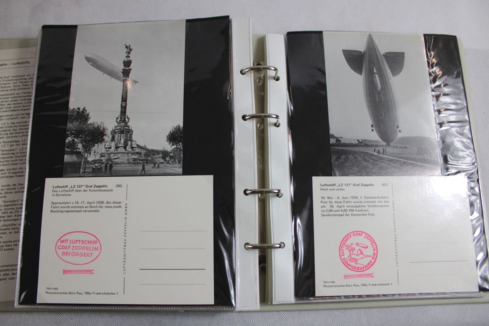 5 Alben mit über 1200 Postkarten Zeppelin Repro 80/90 er Jahre, vom Zeppelin Museum Friedrichshafen - Bild 6 aus 8