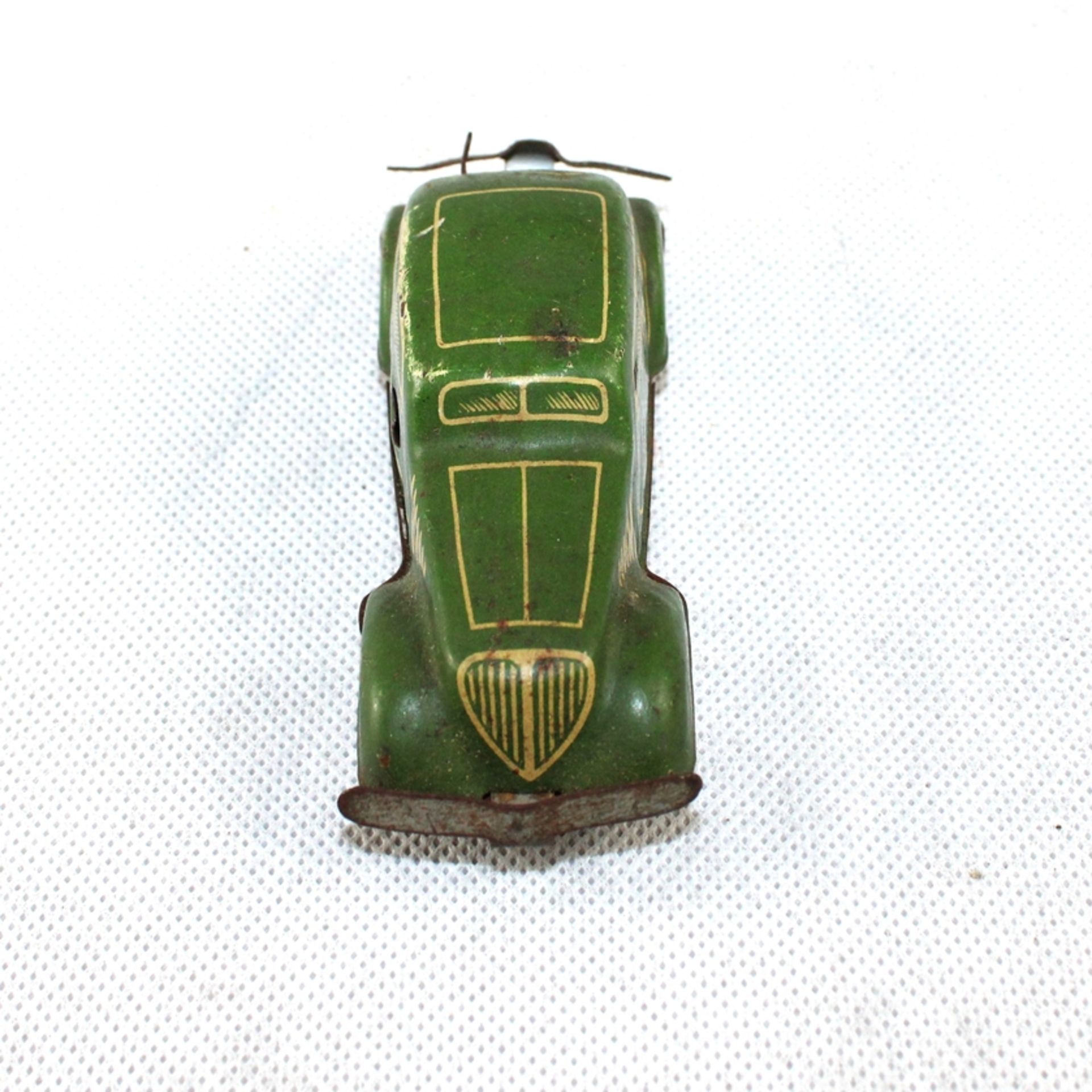 Foreign Blechauto Bleckspielzeug Schlüsselaufzug 1. H. 20 Jh., Made in Germany, ungetestet (ohne Sc - Bild 3 aus 4