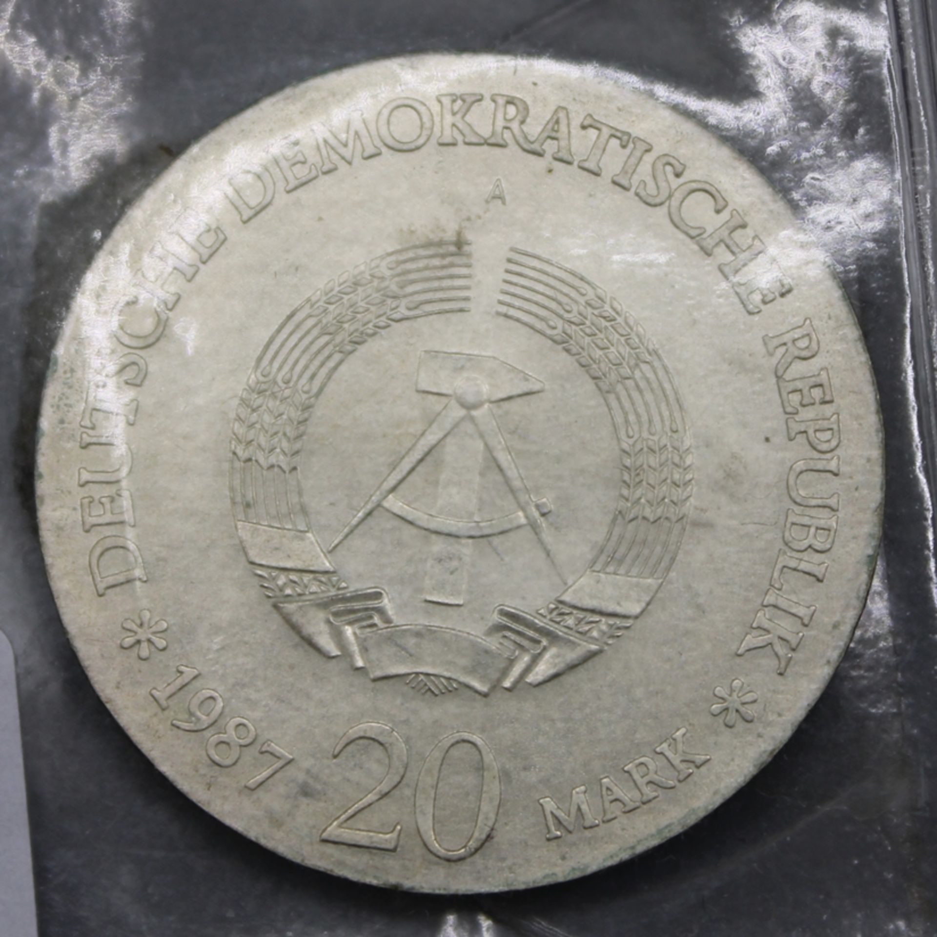 20 Mark 1987 DDR 750 Jahre Berlin Silbermünze - Bild 2 aus 2