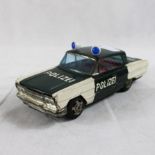 Blechspielzeug Polizeiauto Made in Korea, Beschädigungen