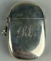 A SILVER VESTA CASE MARKED CHESTER 1910, Weight 29.7gms