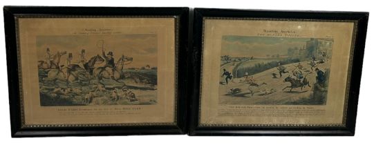 AFTER HENRY THOMAS ALKEN (1785-1851) TWO PRINTS 'SPORTING ANECDOTES: THE SPORTING PARON'S HUNTING