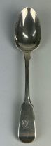 A VICTORIAN SILVER SERVING SPOON MARKED SMCD/G Weight: 74gms