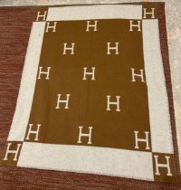 AN HERMES AVALON SCOTTISH BLANKET,