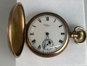 A WALTHAM USA ROLLED GOLD POCKET WATCH