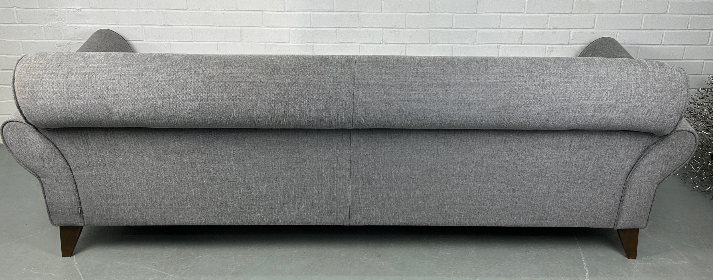 A 'CONTENT' BY CONRAN GREY UPHOLSTERED TWO SEATER SOFA, 246cm x 117cm x 77cm - Image 4 of 8