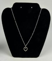 A TIFFANY AND CO 18CT WHITE GOLD NECKLACE, Weight: 6.1gms