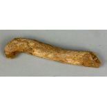 A FOSSIL SUPER-CROC LIMB BONE 9cm L A rare fossilised limb bone of the super-croc Elosuchus. Kem-Kem