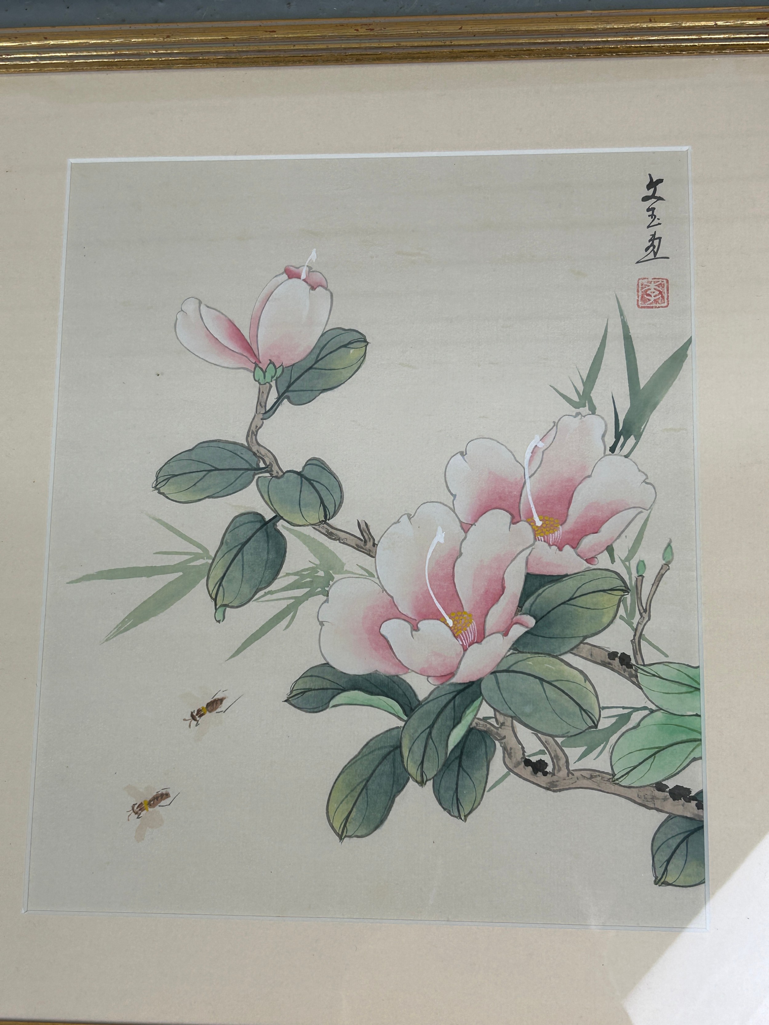 A SET OF EIGHT CHINESE INK AND WATERCOLOUR PAINTINGS (8) Each mounted in frames and glazed. - Image 7 of 9