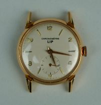 18CT GOLD LIP CHRONOMETER CIMENTS LAFARAGE WATCH 29.8gms