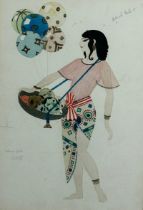 EDMUND DULAC (1882-1953) BALLOON GIRL ACT II CIRCA 1920'S, Gouache, metallic paint and pencil on