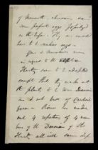 SIR CHARLES LYELL (1797-1875) A SIGNED PART LETTER POSSIBLY TO ADAM SEDGWICK DISCUSSING RHINOCEROUS,