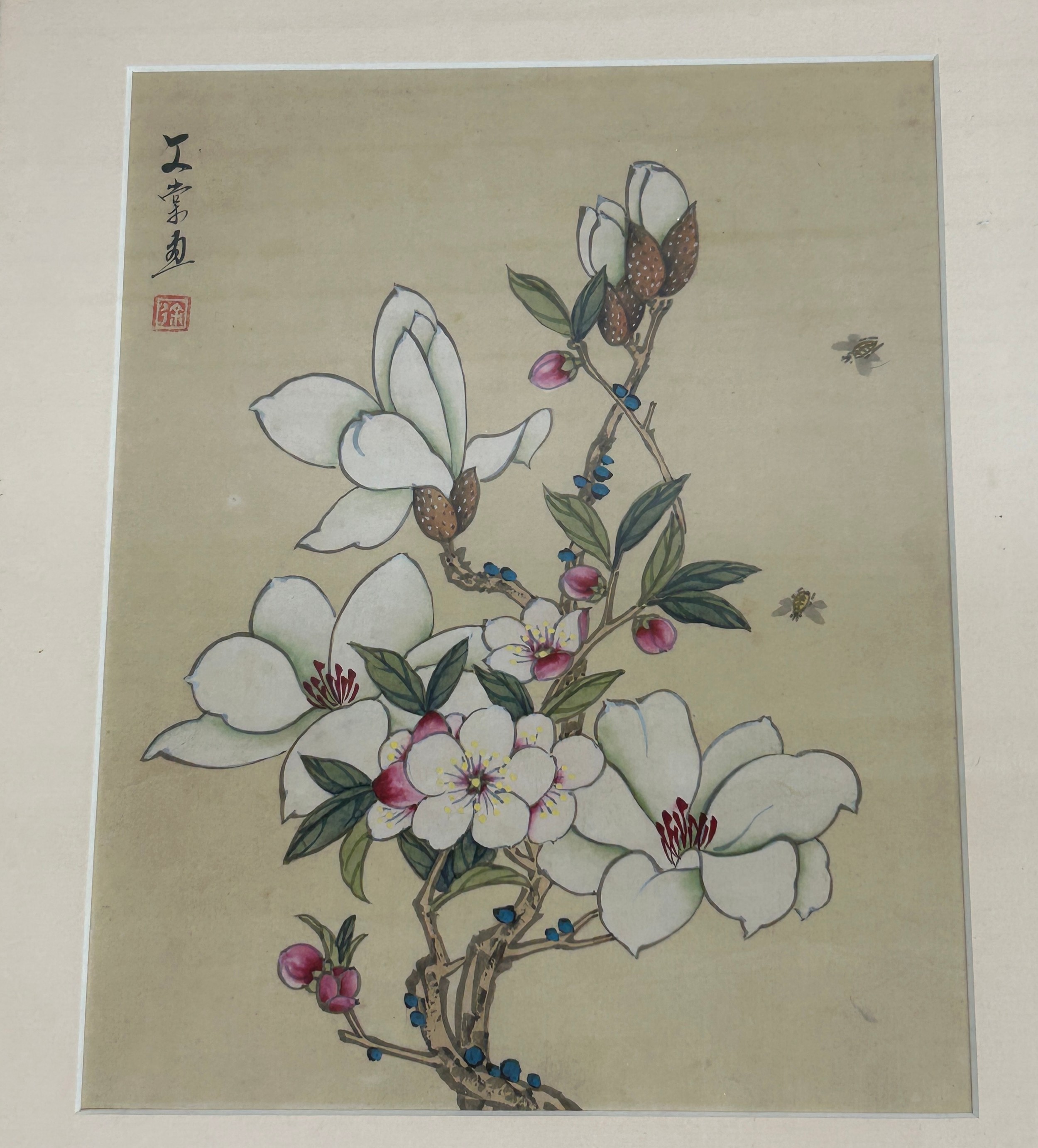 A SET OF EIGHT CHINESE INK AND WATERCOLOUR PAINTINGS (8) Each mounted in frames and glazed. - Image 9 of 9