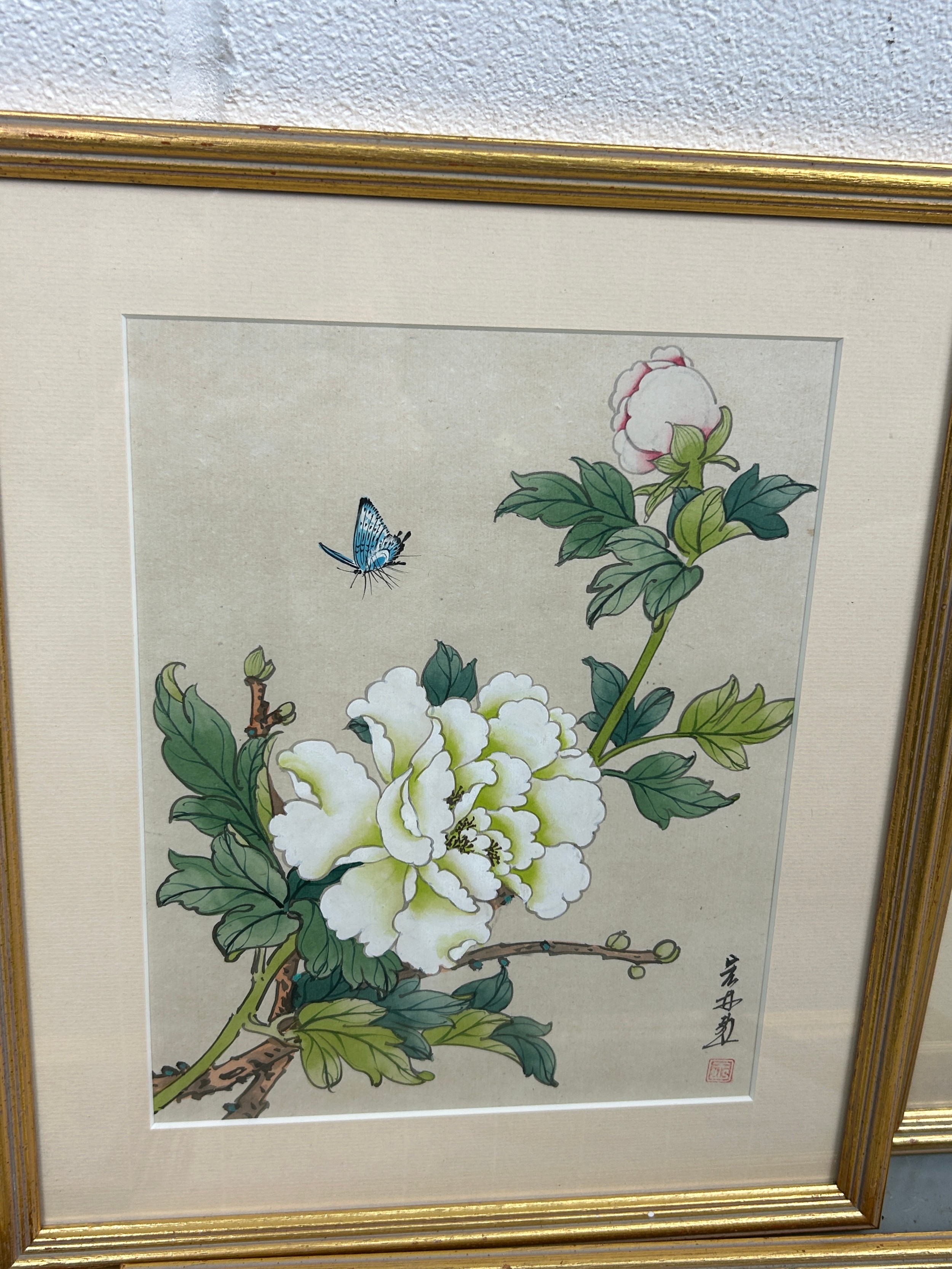 A SET OF EIGHT CHINESE INK AND WATERCOLOUR PAINTINGS (8) Each mounted in frames and glazed. - Image 3 of 9