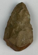 PALAEOLITHIC ENGLISH HAND AXE, Thames Valley Palaeolithic Handaxe. Found in Yarnton quarry reject