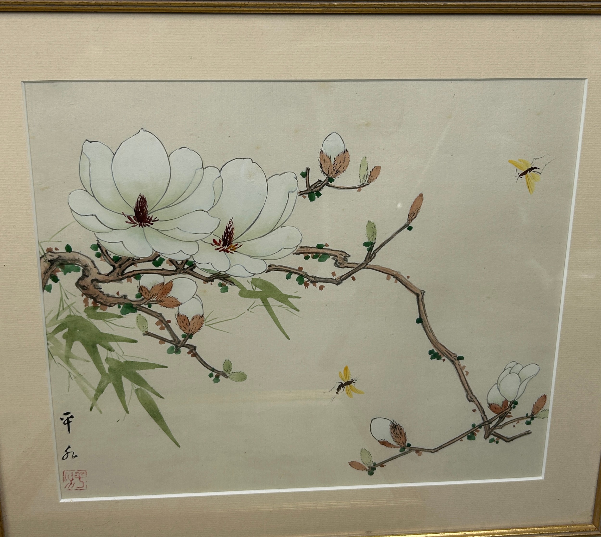 A SET OF EIGHT CHINESE INK AND WATERCOLOUR PAINTINGS (8) Each mounted in frames and glazed. - Image 5 of 9