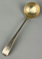 A GEORGE III SILVER LADLE MARKED FOR GEORGE SMITH III AND WILLIAM FEARN, Weight 54gms