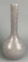 A CHINESE CRACKLE GLAZED BOTTLE VASE, 31cm H