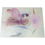 A MIXED MEDIA ON PAPER ABSTRACT STUDY, 20th Century, unsigned. 75cm x 55cm