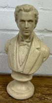 A PLASTER BUST OF CHOPIN,