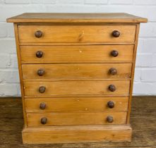 ROWLAND WARD 'THE JUNGLE' PINE COLLECTORS CABINET WITH SIX DRAWERS,