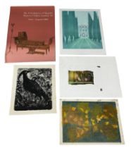 A COLLECTION OF LITHOGRAPHS AND A 1968 MAGRITTE POSTER (5) To include Gerald Mynott 'Cypress Avenue'